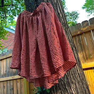 Unique Vintage 1X/16 ❤️Heart✨Tartan Skirt, NWT